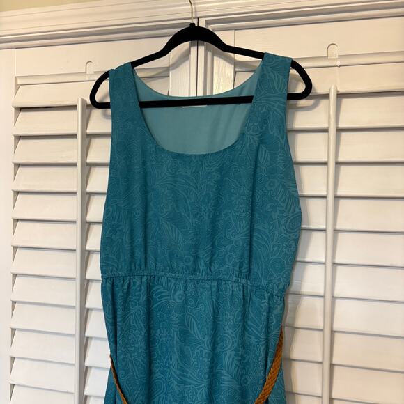 Maurices‎ Blue Floral High Low Tank Dress With Braided Belt Size 3X - Picture 3 of 8